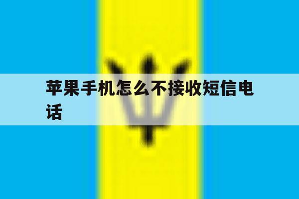 苹果手机怎么不接收短信电话 苹果手机怎么不接收短信电话