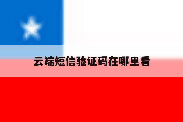 云端短信验证码在哪里看 云端短信验证码在哪里看