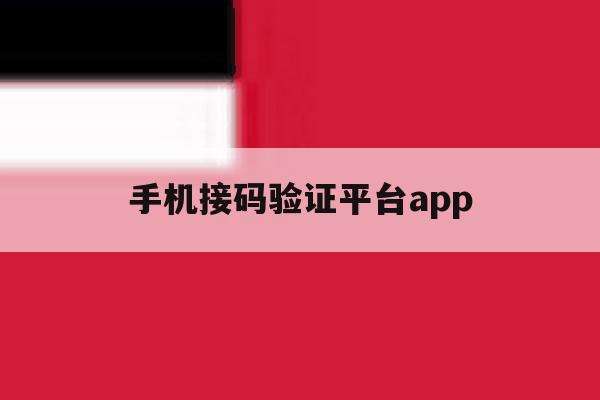 手机接码验证平台app 手机接码验证平台app