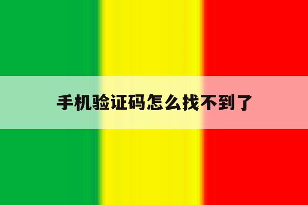 手机验证码怎么找不到了 手机验证码怎么找不到了