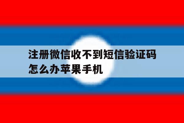 注册微信收不到短信验证码怎么办苹果手机 注册微信收不到短信验证码怎么办苹果手机
