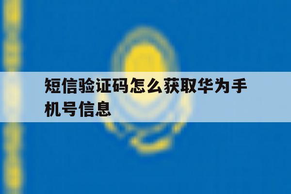短信验证码怎么获取华为手机号信息 短信验证码怎么获取华为手机号信息