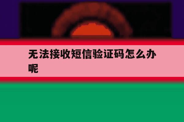 无法接收短信验证码怎么办呢 无法接收短信验证码怎么办呢