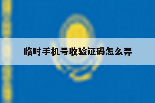 临时手机号收验证码怎么弄 临时手机号收验证码怎么弄