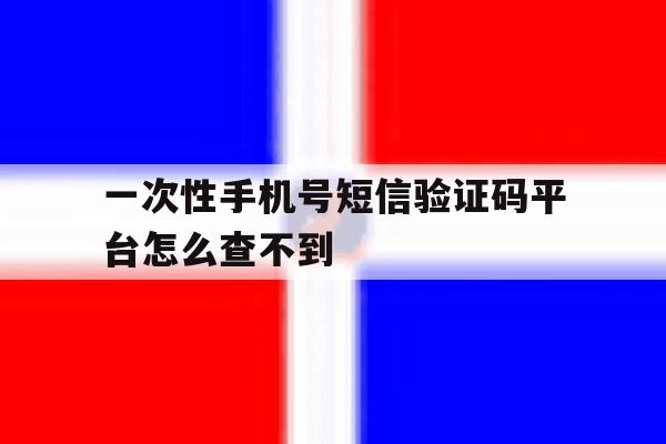 一次性手机号短信验证码平台怎么查不到 一次性手机号短信验证码平台怎么查不到