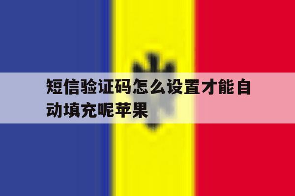 短信验证码怎么设置才能自动填充呢苹果 短信验证码怎么设置才能自动填充呢苹果