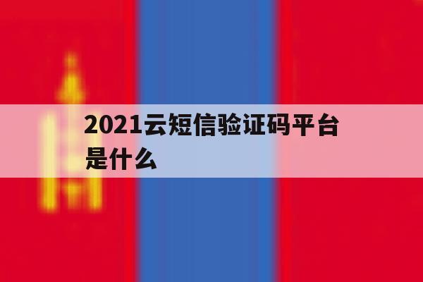 2021云短信验证码平台是什么 2021云短信验证码平台是什么