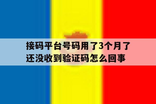 接码平台号码用了3个月了还没收到验证码怎么回事的简单介绍 接码平台号码用了3个月了还没收到验证码怎么回事的简单介绍