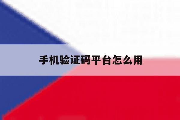 手机验证码平台怎么用 手机验证码平台怎么用