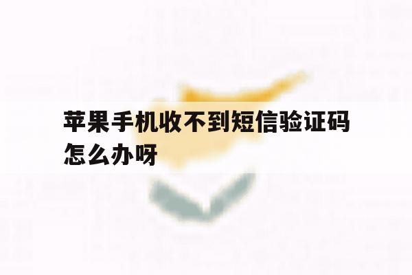 苹果手机收不到短信验证码怎么办呀 苹果手机收不到短信验证码怎么办呀