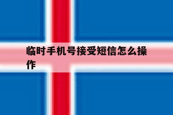 临时手机号接受短信怎么操作 临时手机号接受短信怎么操作