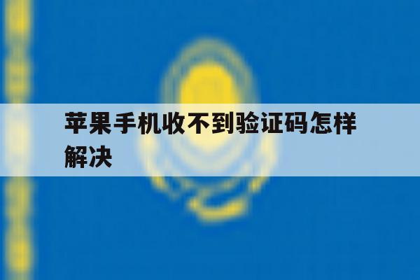 苹果手机收不到验证码怎样解决 苹果手机收不到验证码怎样解决