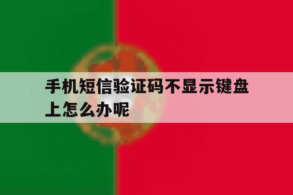 手机短信验证码不显示键盘上怎么办呢 手机短信验证码不显示键盘上怎么办呢