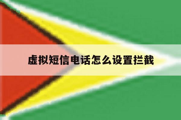 虚拟短信电话怎么设置拦截 虚拟短信电话怎么设置拦截